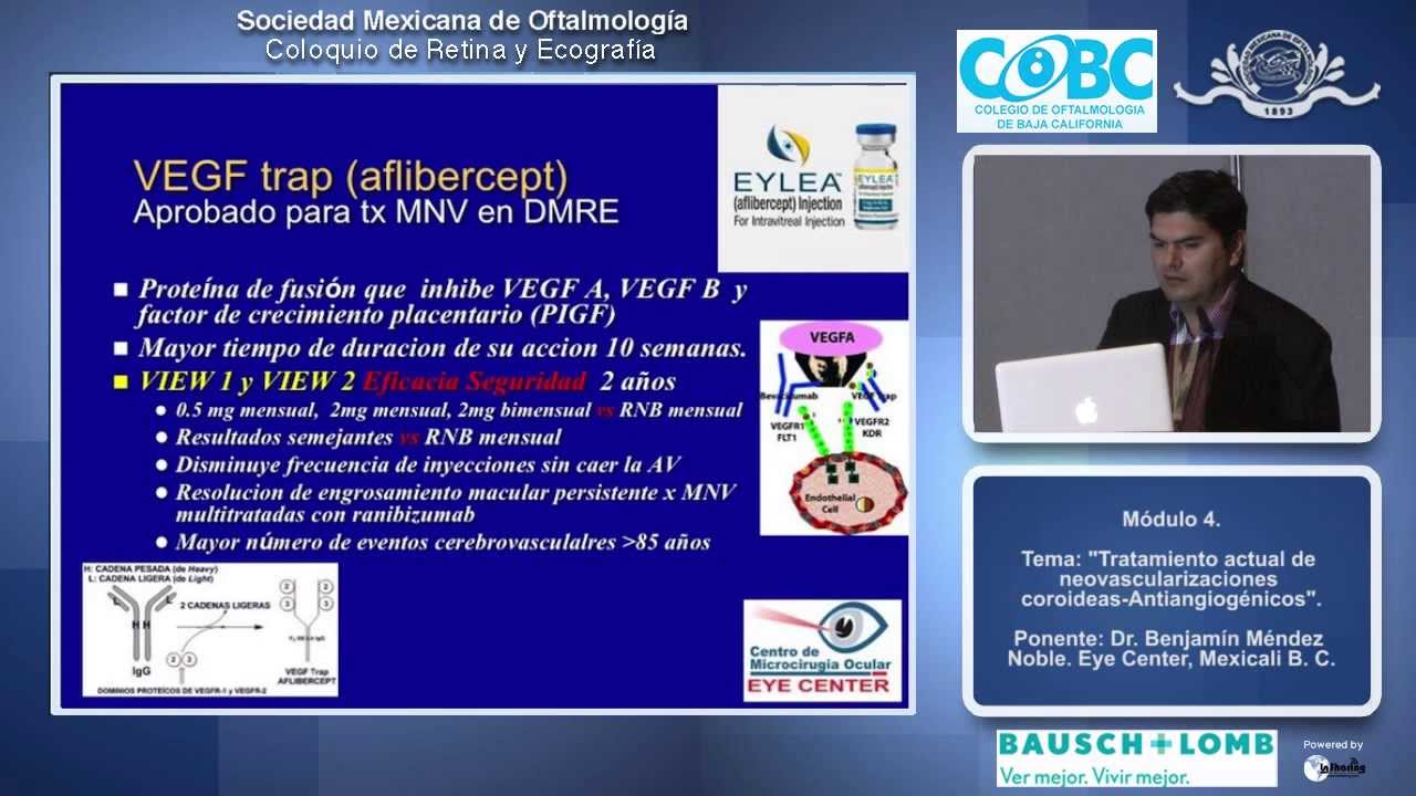 Tratamiento actual de neovascularizaciones coroideas-Antiangiogénicos - Dr. Benjamín Méndez Noble
