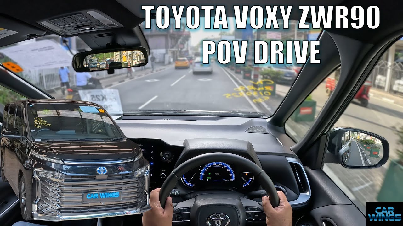 Toyota Voxy ZWR90 Review and POV Drive (Car Wings)