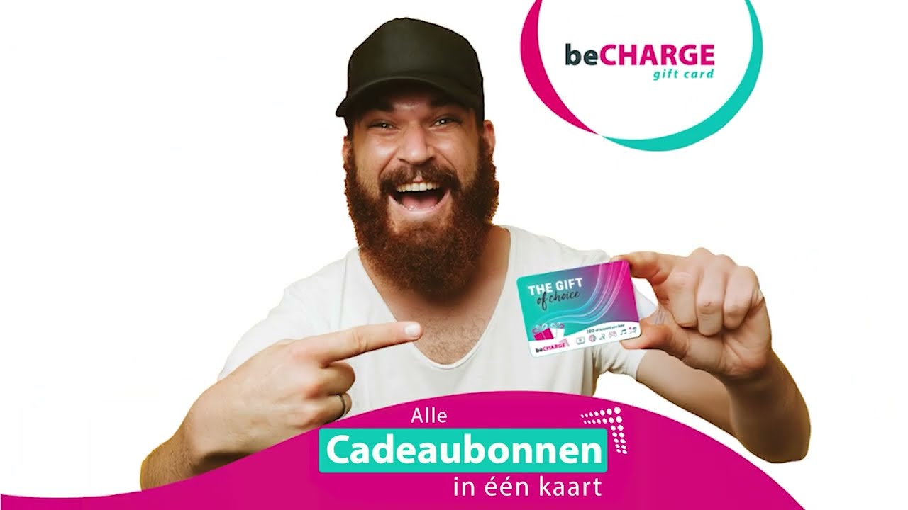 beCHARGE : Alle Cadeaubonnen in &eacute;&eacute;n kaart