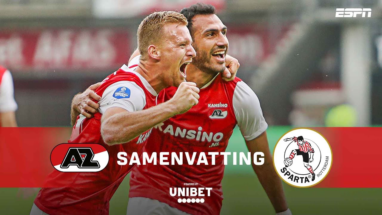 AZ wil PSV en FC Twente blijven volgen in strijd om KOPPOSITIE🥇 | Samenvatting AZ - Sparta Rotterdam
