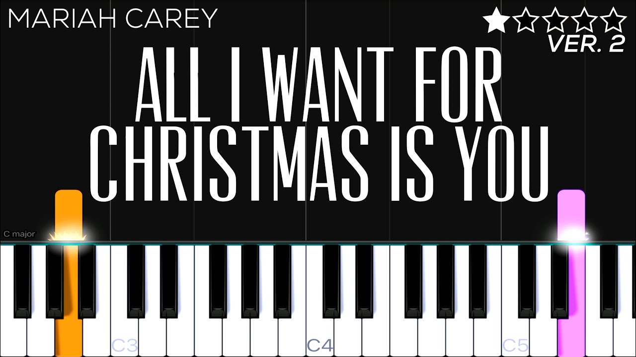 Mariah Carey - All I Want For Christmas Is You | EASY Piano Tutorial