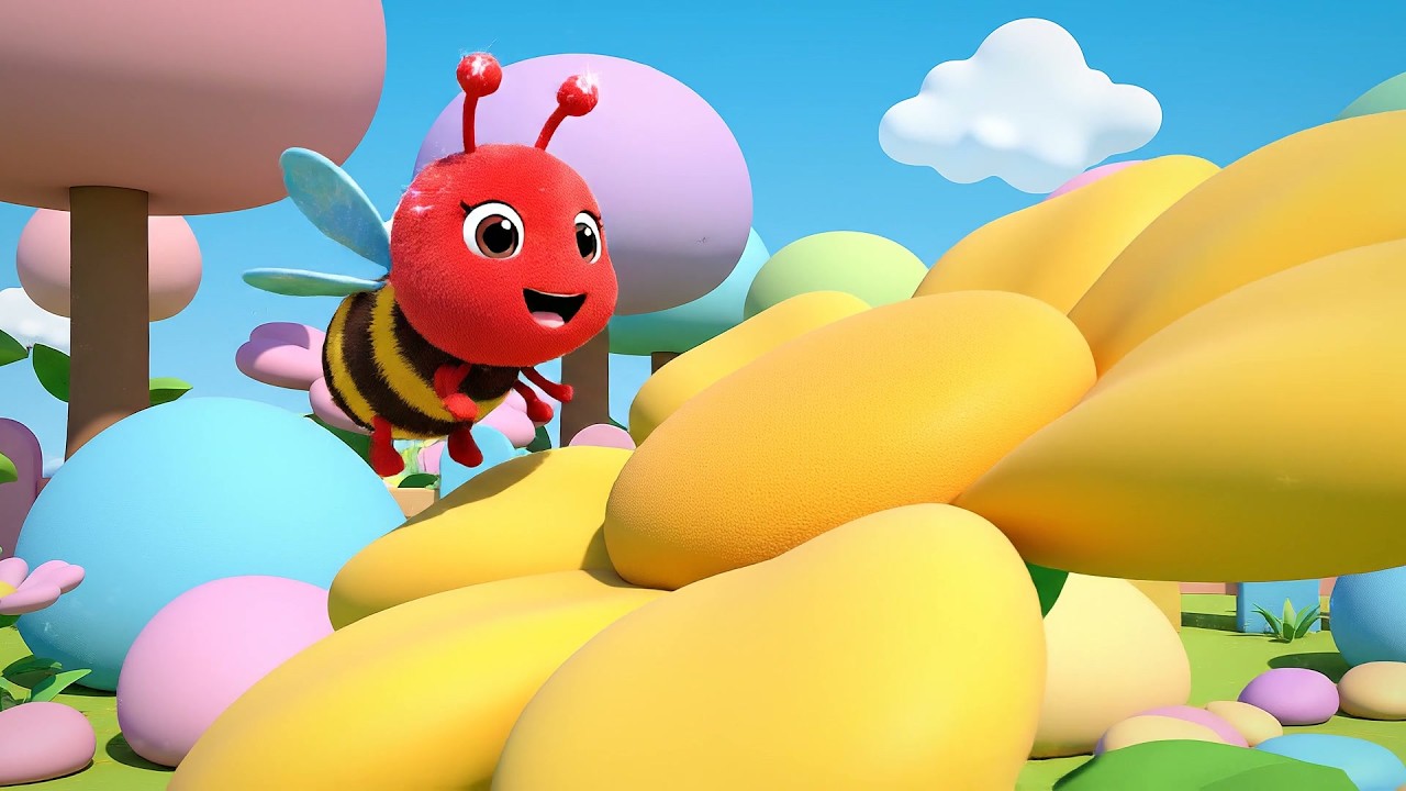 Cinco Abejitas Buzz Buzz Buzz | Canciones de Insectos y Rimas Infantiles