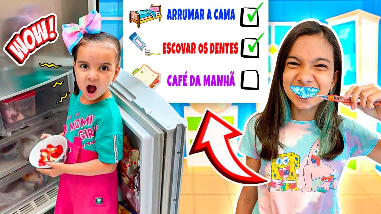 Julinha e Manu aprende Regras de Comportamento e Responsabilidades
