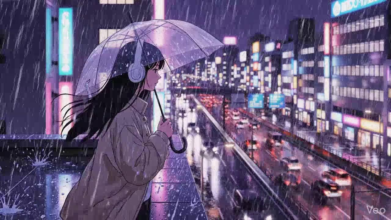Japanese Rainy Night 🌧️ Chillhop Lofi Study Music