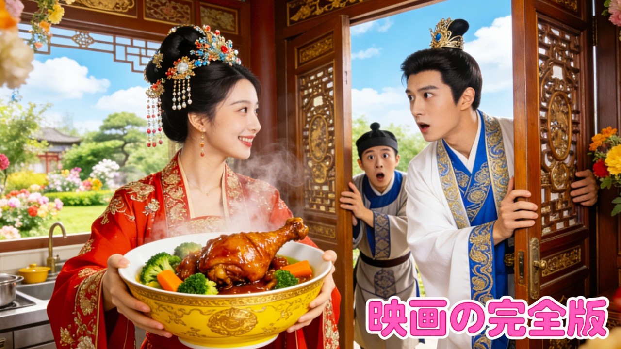 日本語吹き替え |現代から来た料理人の女の子、古代の冷血摂政王の厭食症をチキンで治しちゃった！氷の心が溶けて彼女にベタ惚れ！？👑#人気短編ドラマ