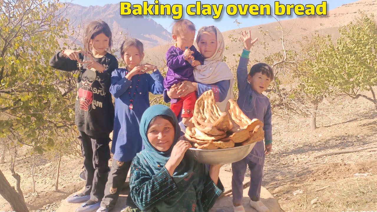 Mother and Daughter Baking Fresh Tandoor Bread – Village Life