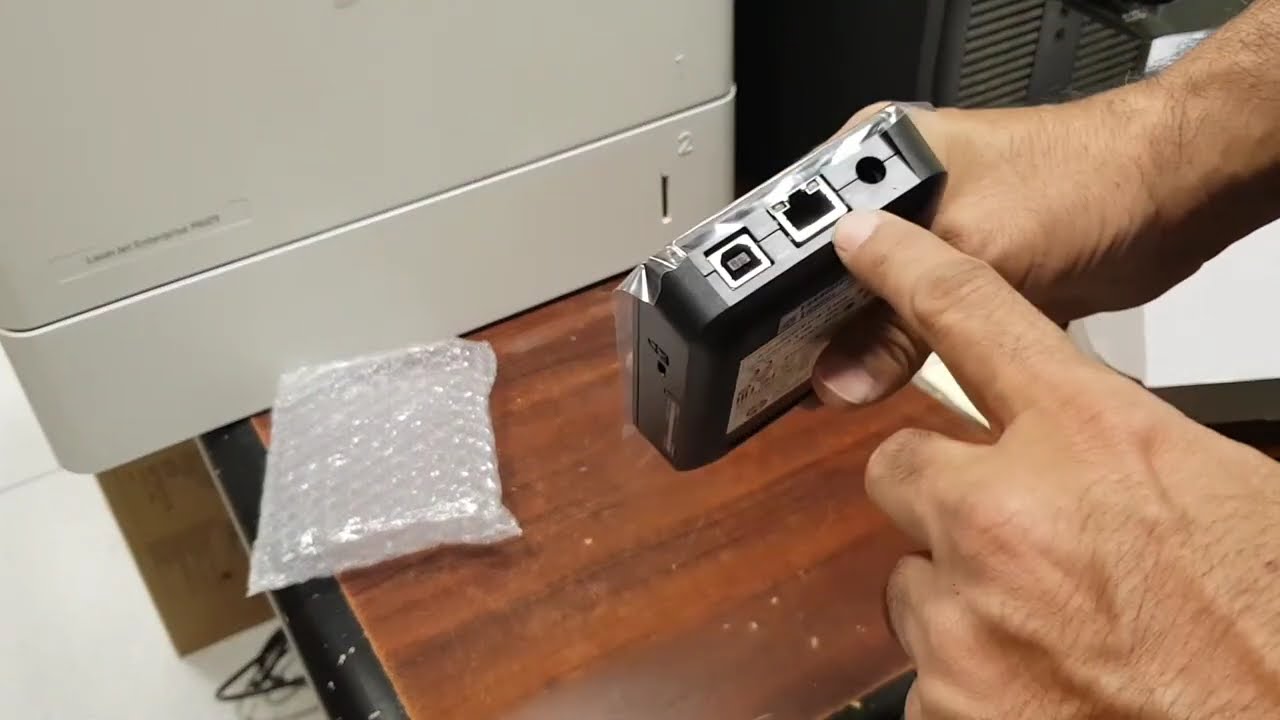 HP Jetdirect 2900nw Print Server (unboxing - installation - configuration)