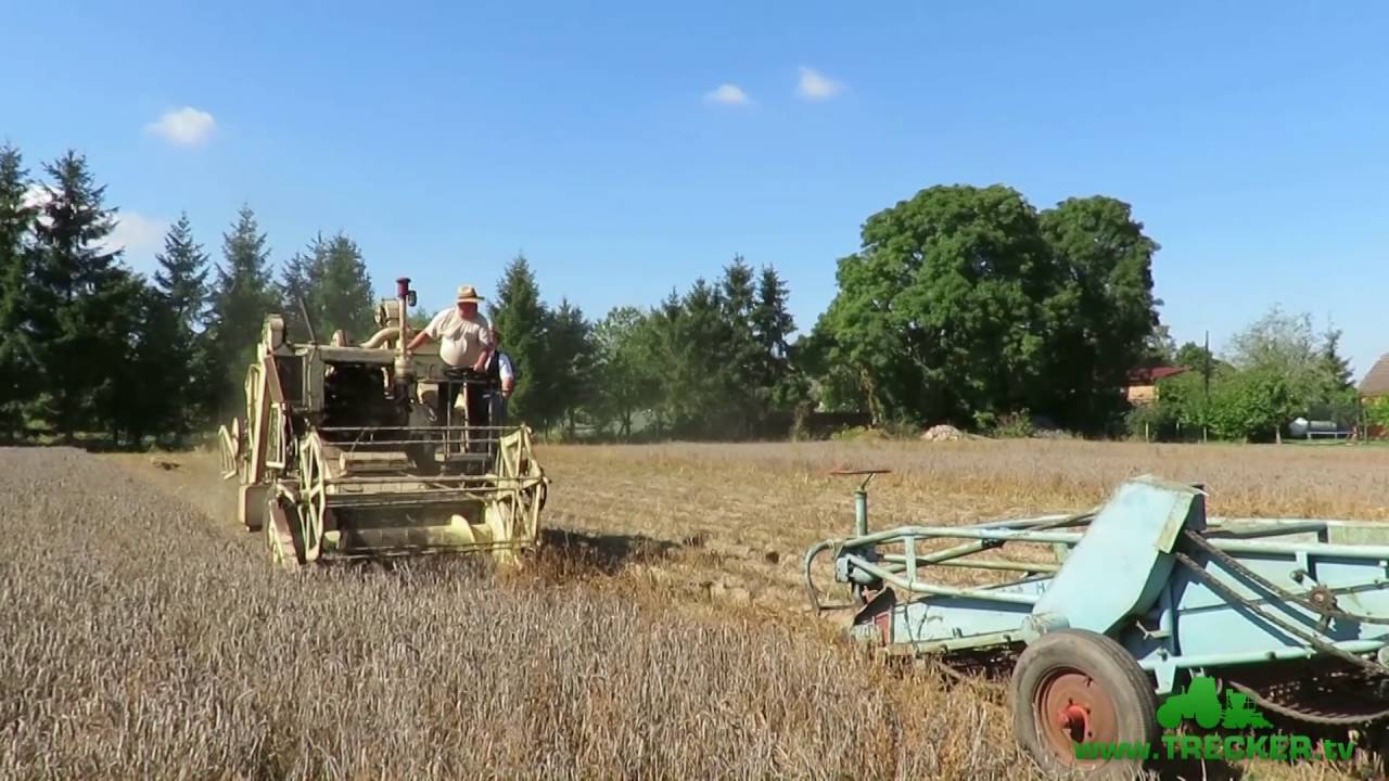 Lanz Mähdrescher Oldtimer Alt Sanitz