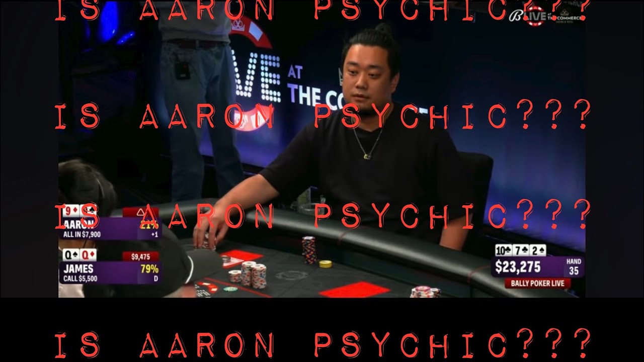 Is Aaron Psychic??? @BallyPokerLive #poker