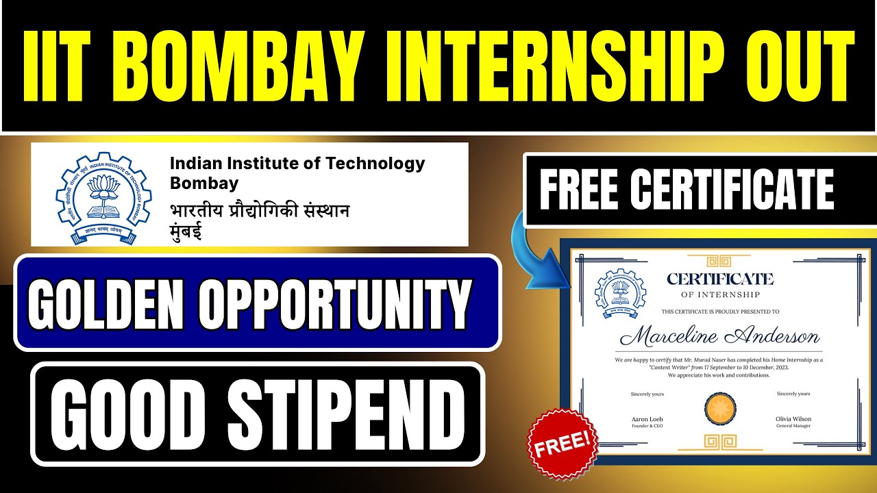 IIT Bombay Internship Out 🔥