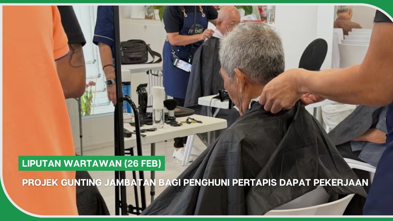 Liputan Wartawan (26 Feb) | Projek Gunting jambatan bagi penghuni Pertapis dapat pekerjaan