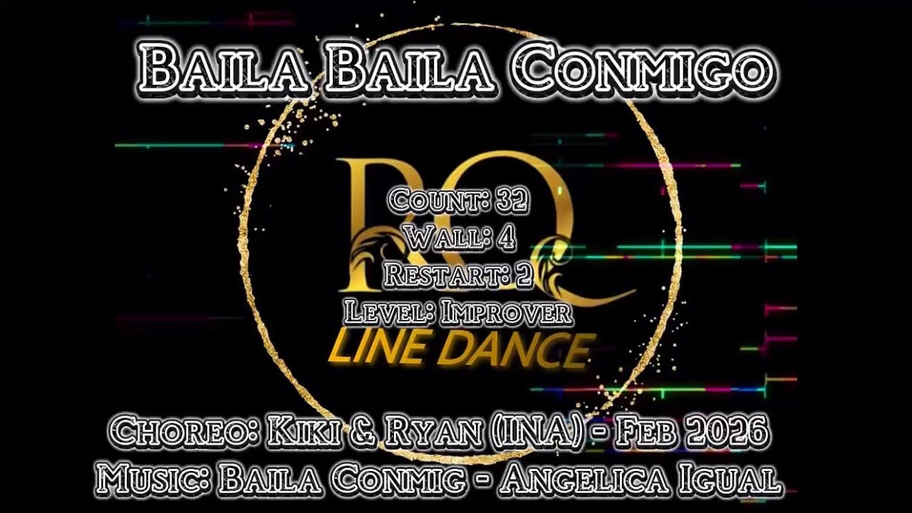 Baila Baila Conmigo Line Dance (Choreo: @rqlinedance )