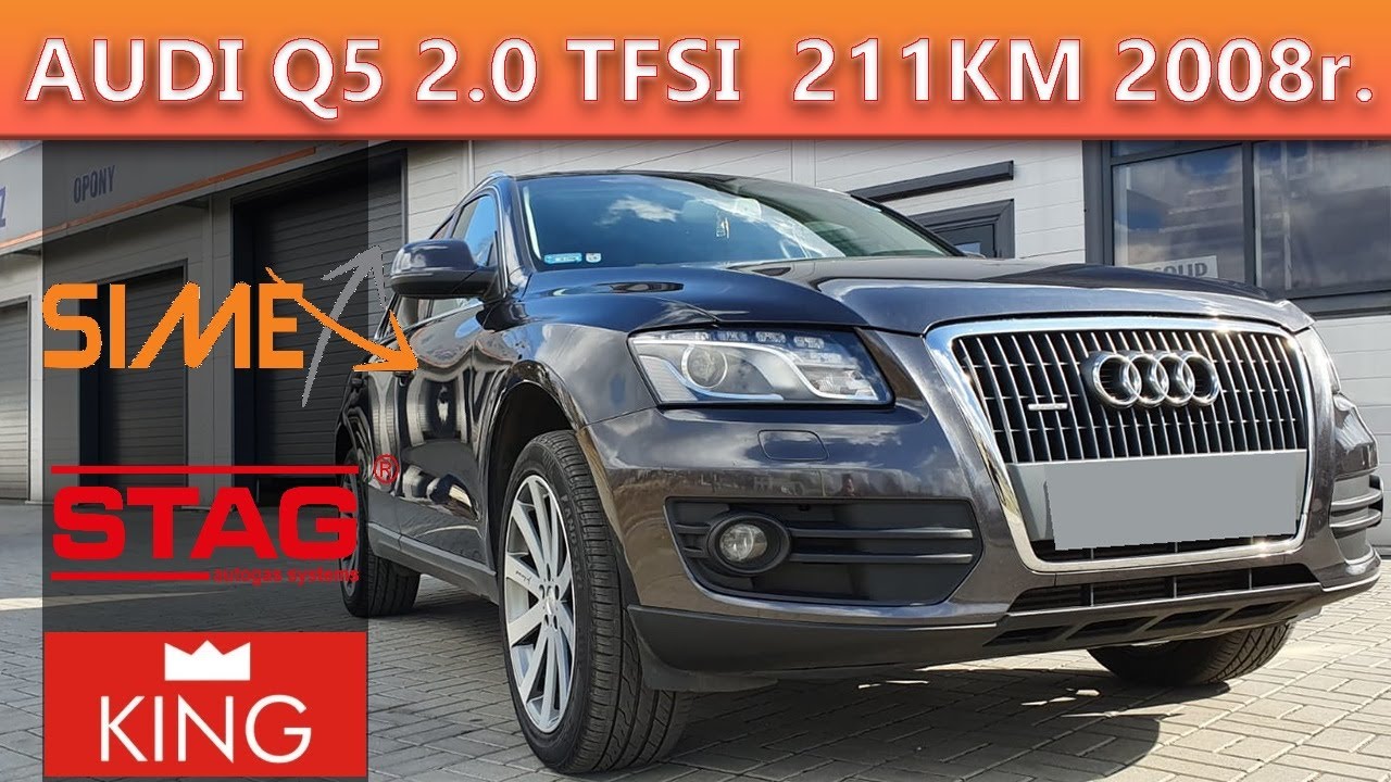 AUDI Q5 2.0 211KM TFSI Montaż instalacji gazowej w SIMEX. LPG KING 3000, STAG 400 WTRYSK BEZPOŚREDNI