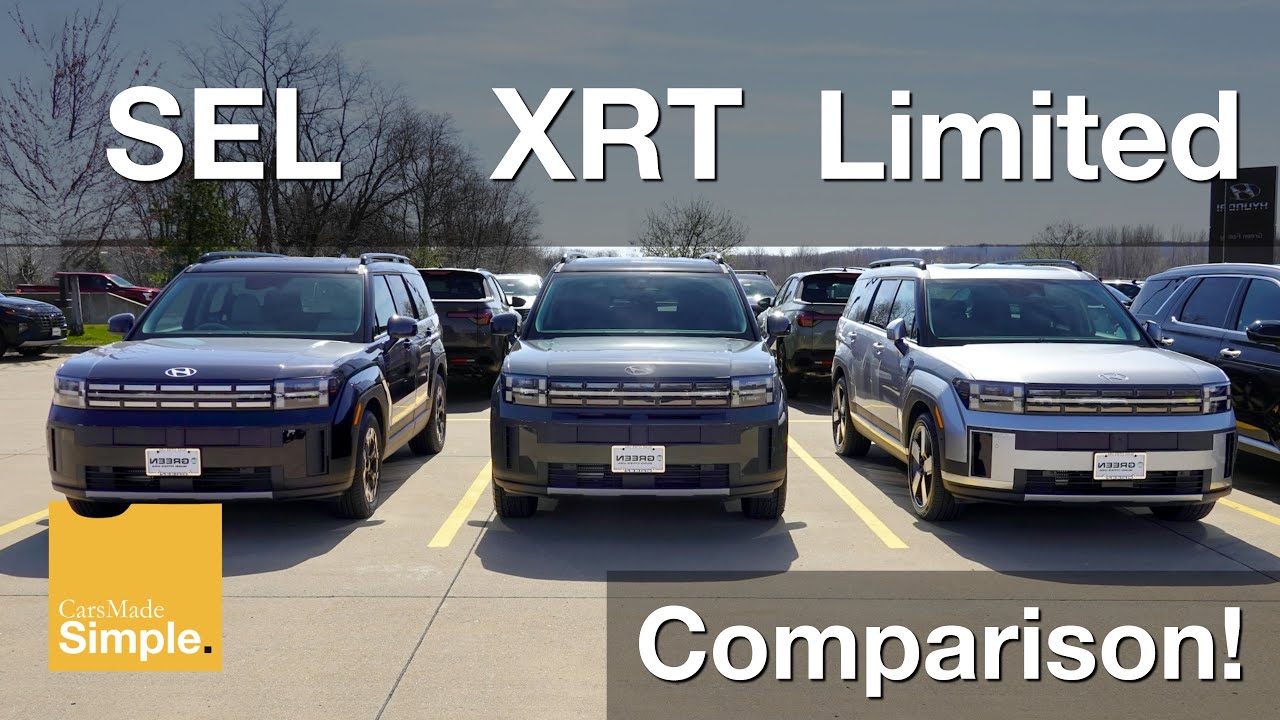 Hyundai Santa Fe 2025 SEL против XRT против Limited | Сравнение комплектаций бок о бок!