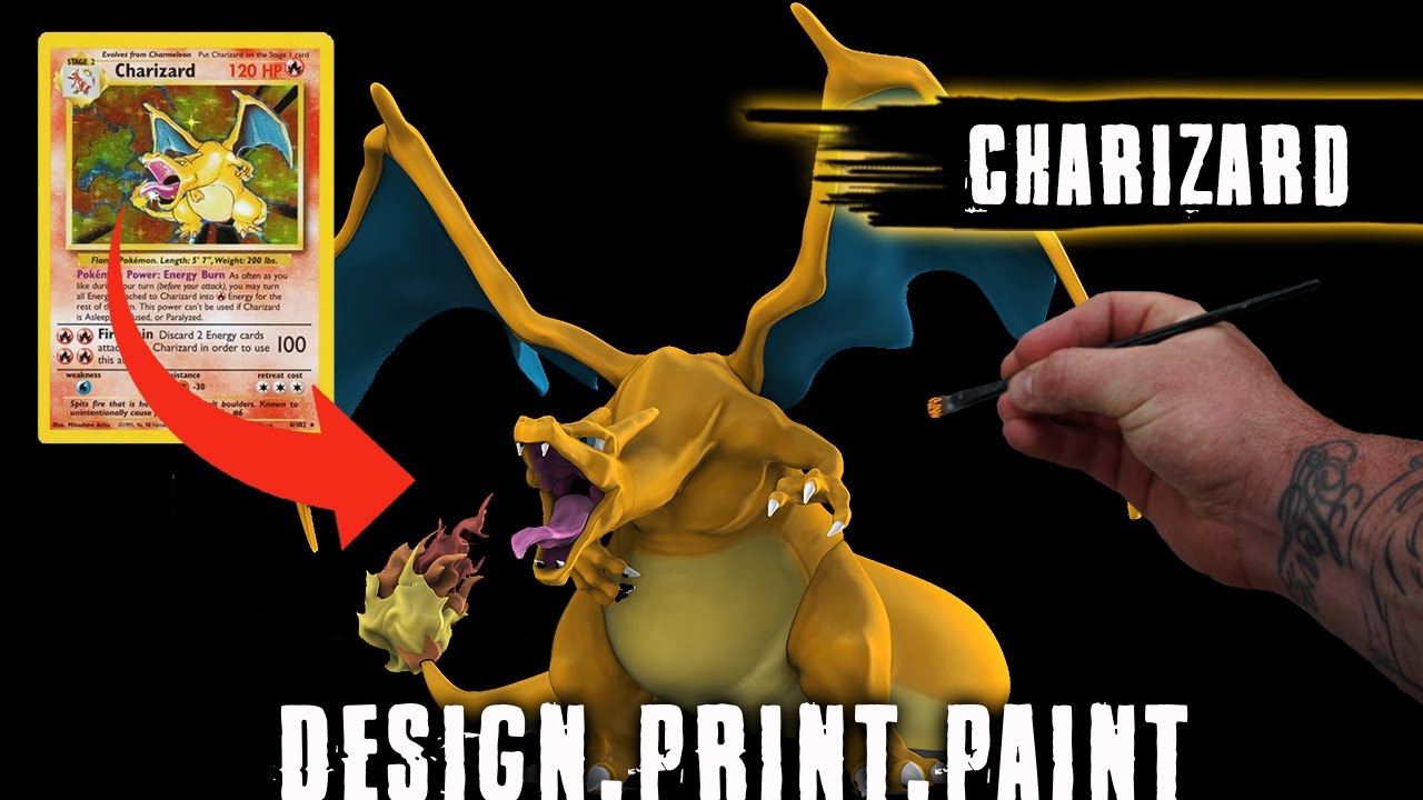 3D Printing My Own Charizard Figure - Sculpt.  Print.  Paint.