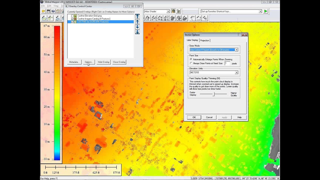 Global Mapper 14.2 - Working with Data in 3D