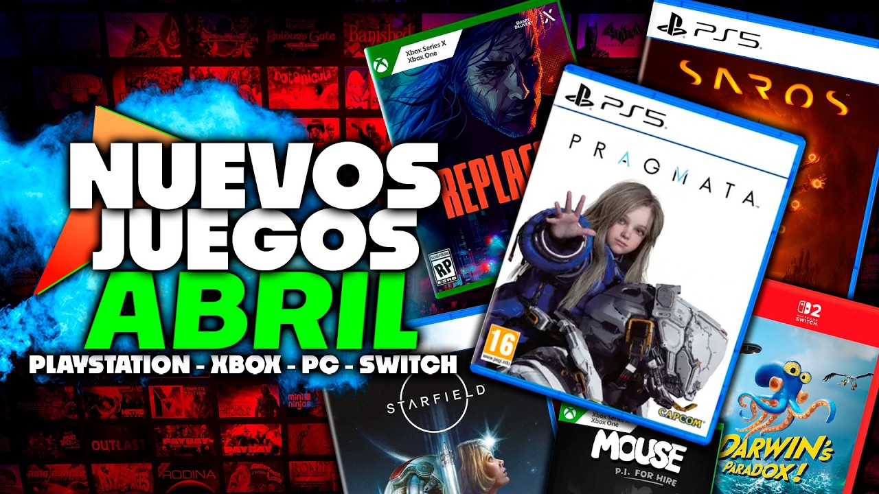 Los MEJORES juegos de ABRIL 2026 🔥 Pragmata, Starfield, Replaced, Saros y m&aacute;s