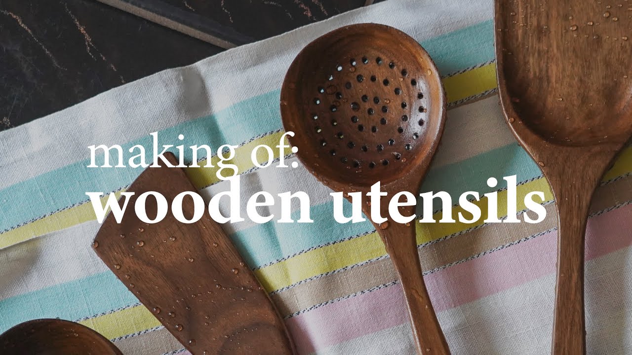 Behind the scenes: Dark Walnut Kitchen Utensils 6 Pieces Set