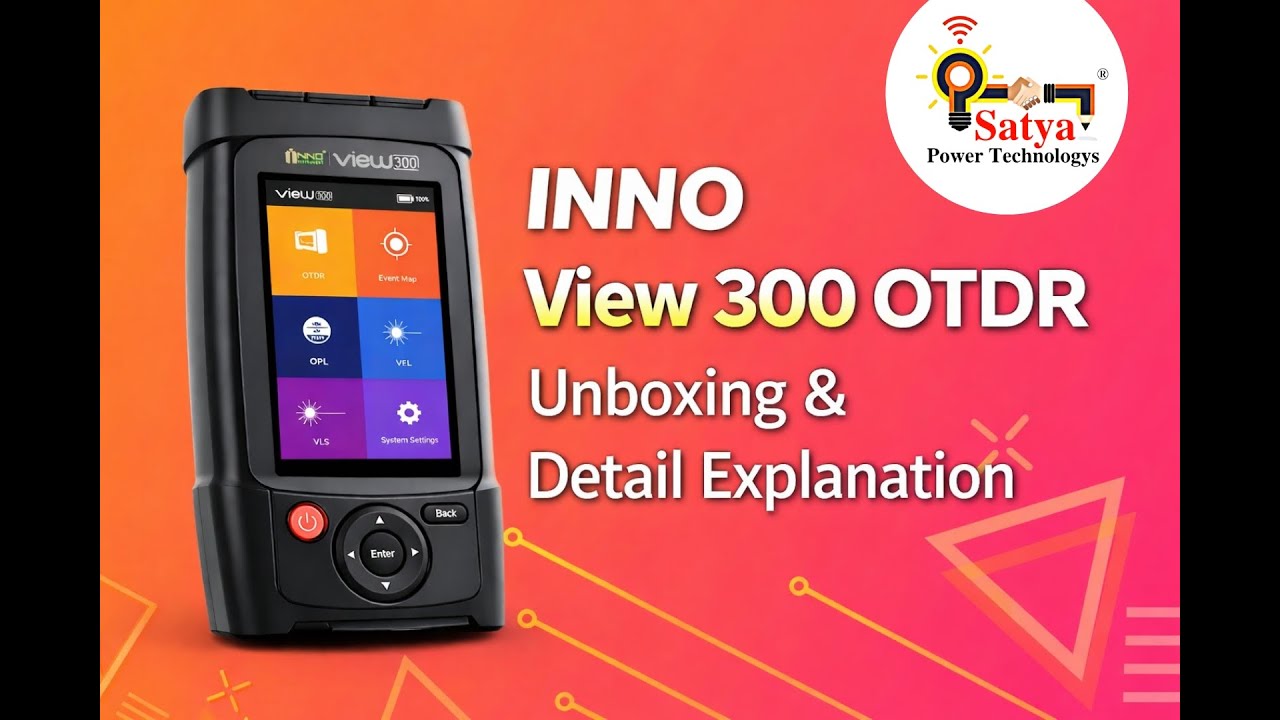 INNO View 300 OTDR Unboxing & Detail Explanation Great Features Lightweight, Compact OTDR