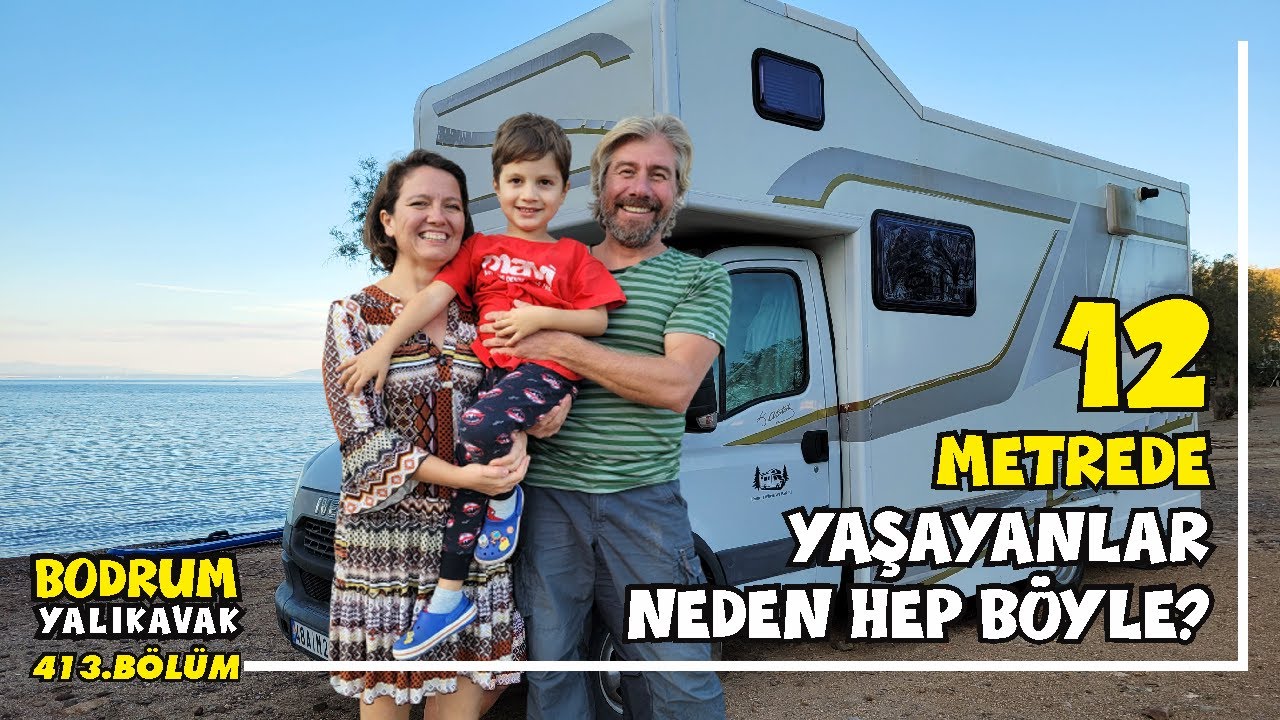 PAZARCILIK YAPARAK geçinen aile durmuyor. Tekneden sonra şimdide KARAVAN HAYATI! (Bodrum)