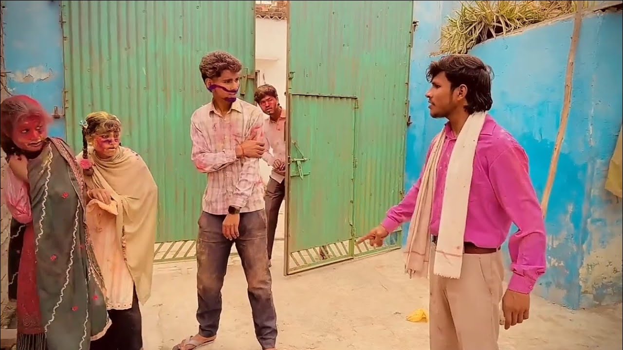 संतोष की स्पेशल होली ll Happy Holi in Advance ll 😅🥰😜#XYZ9990 #XYZ9990_comedy #XYZ9990_video#akrajput