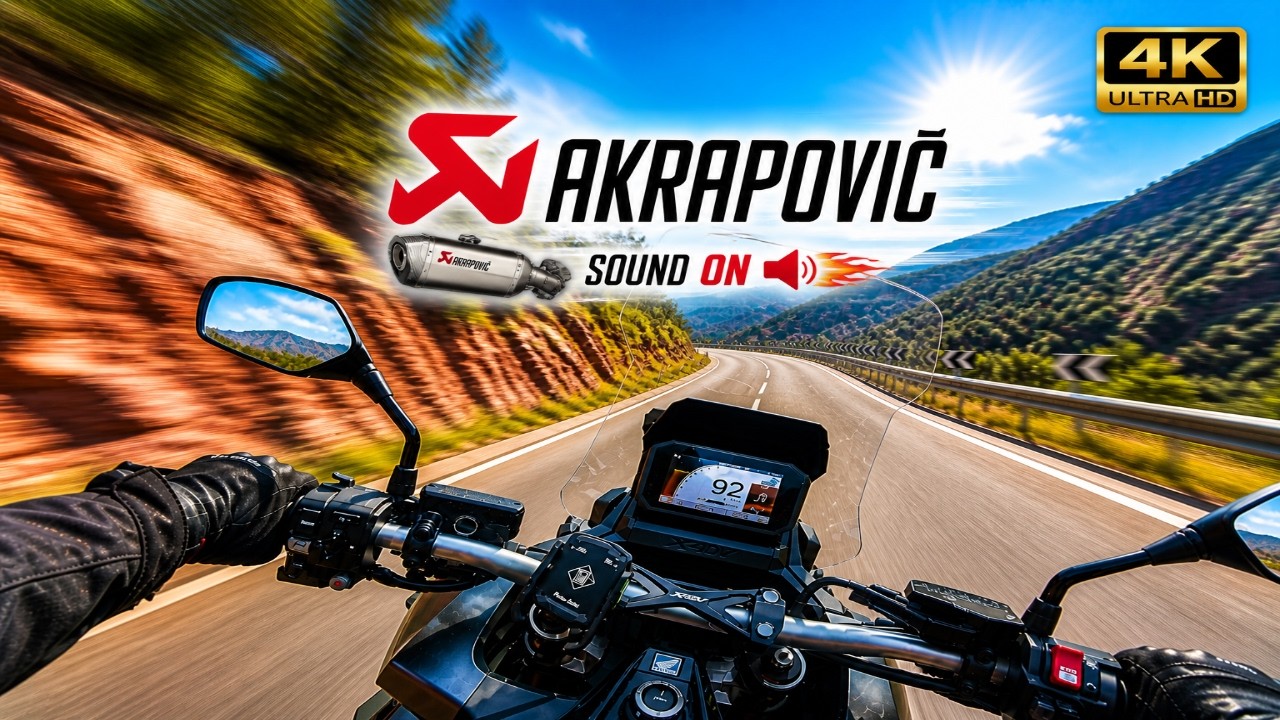 Honda XADV 750 Akrapovic Sound | Curves Ride in Morocco