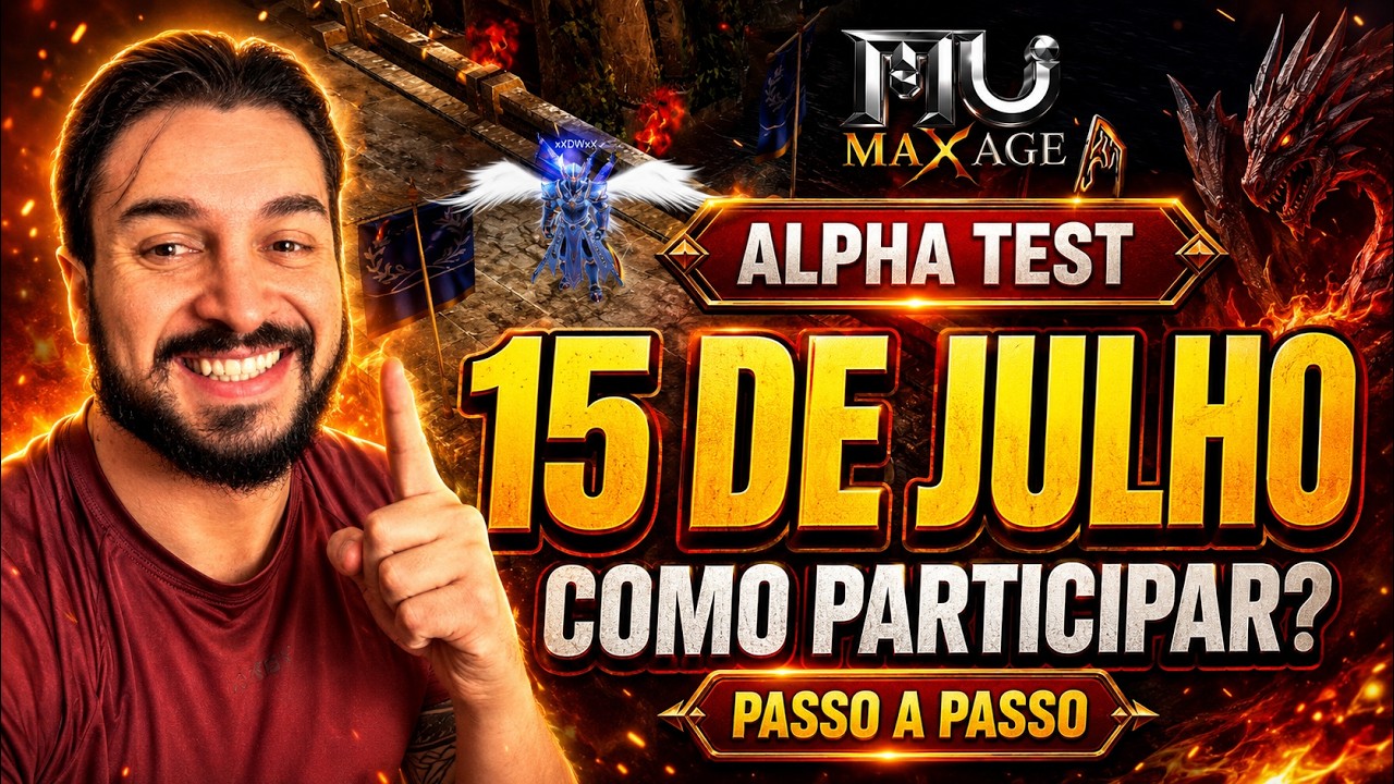 Como Jogar Mu Max Age nesse Alpha Teste Online Dia 15 de Julho