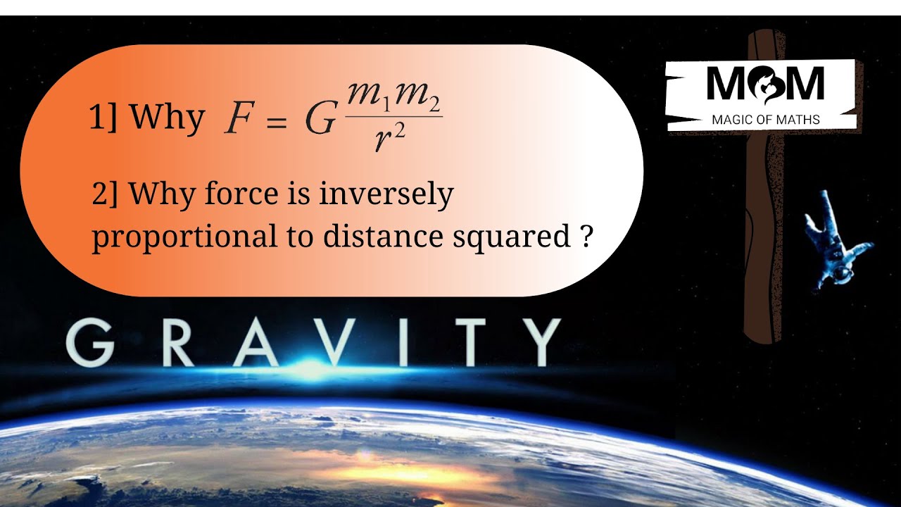 Gravitational Force | Why force is inversely proportional to distance squared?  | Gravity |