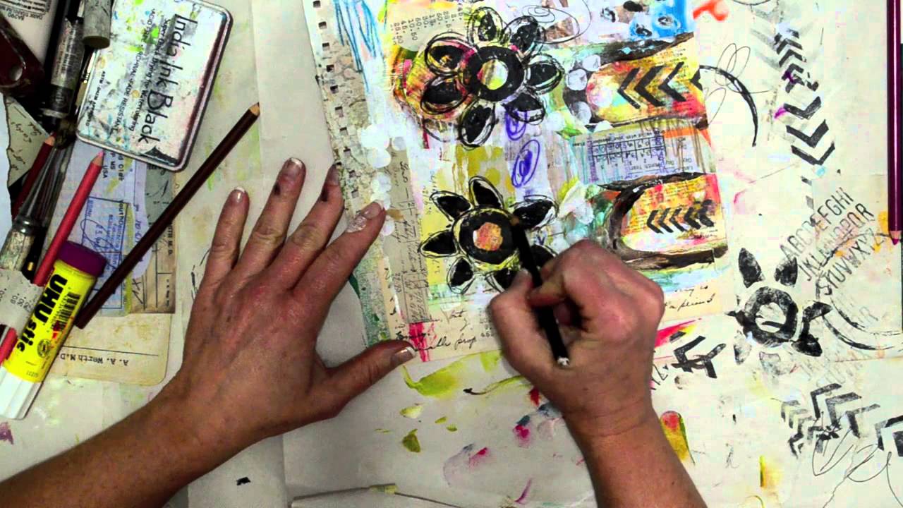 Watch the Process - I GET TO art journal page