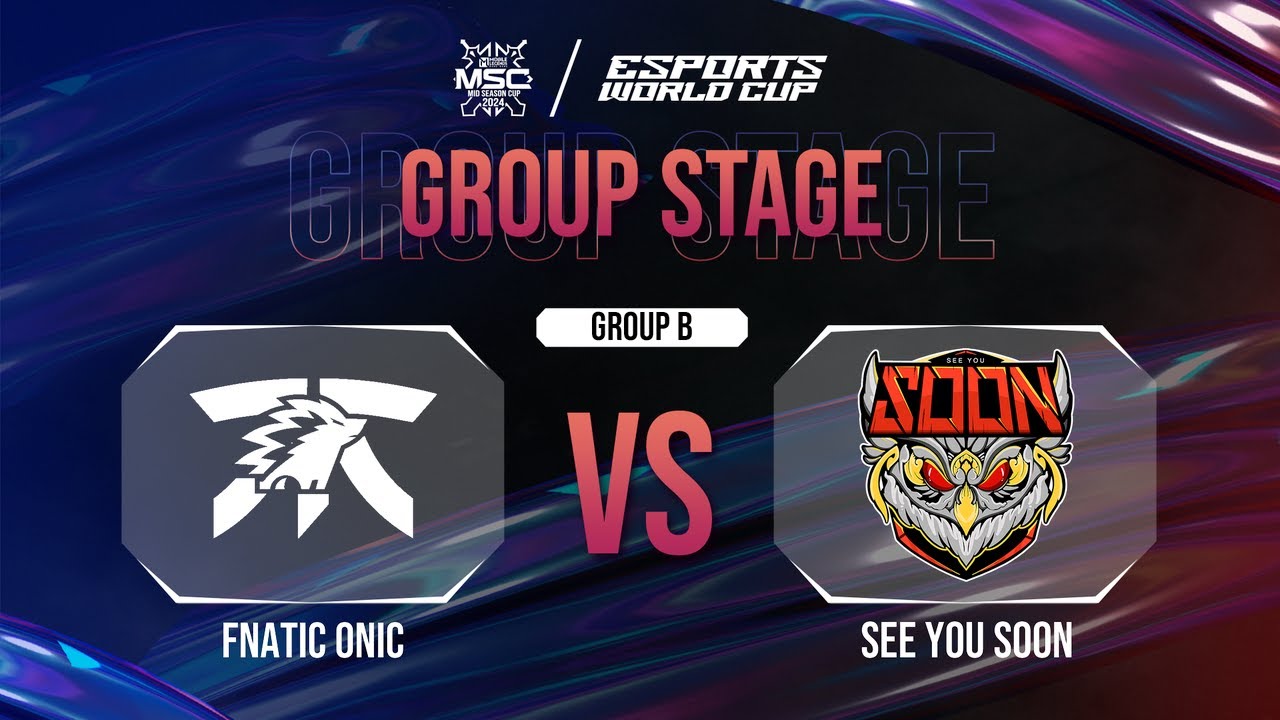Fnatic ONIC vs. See You Soon - MLBB MSC 2024 x EWC // Day 4 - Group Stage