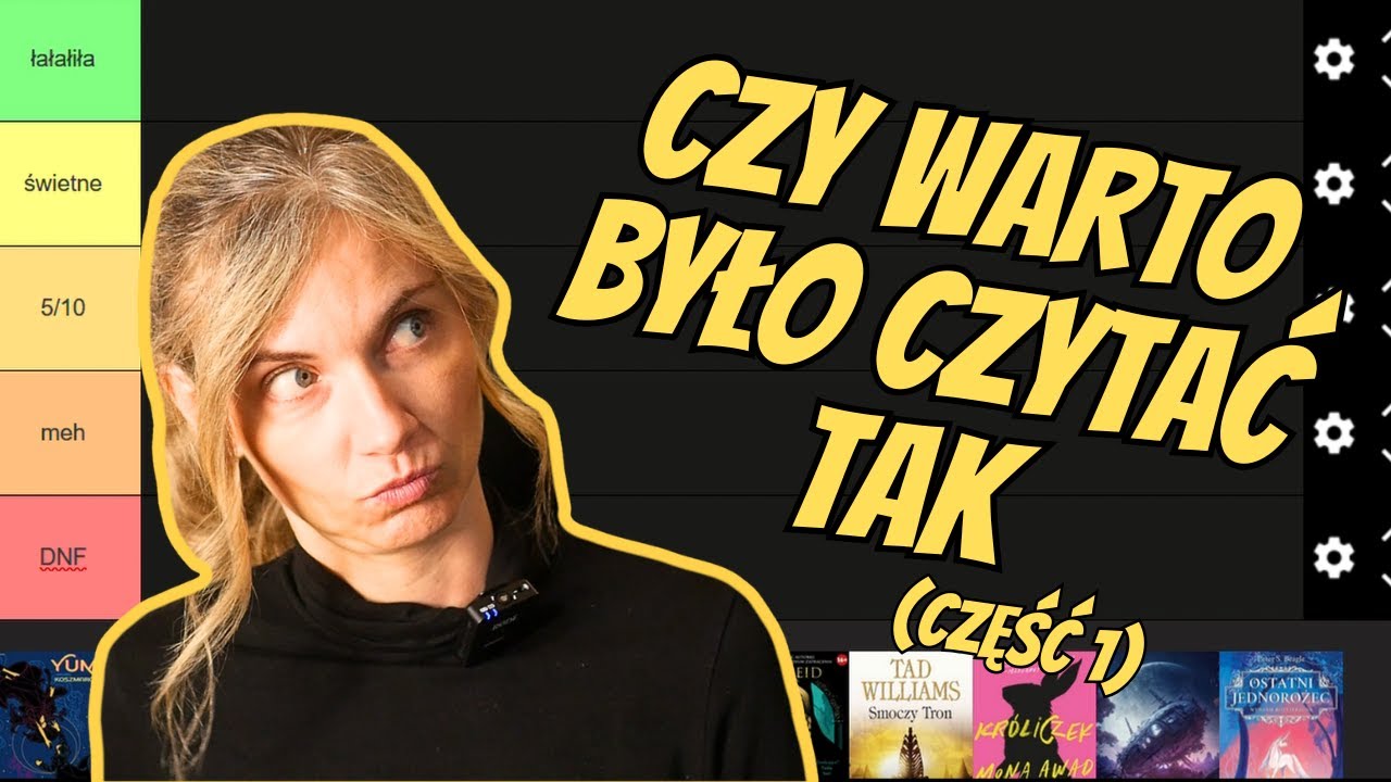 CZY CZYTANIE NA KLUB KSIĄŻKI TO BÓL? (TIER RANKING KKF + OMÓWIENIE, CZĘŚĆ 1)