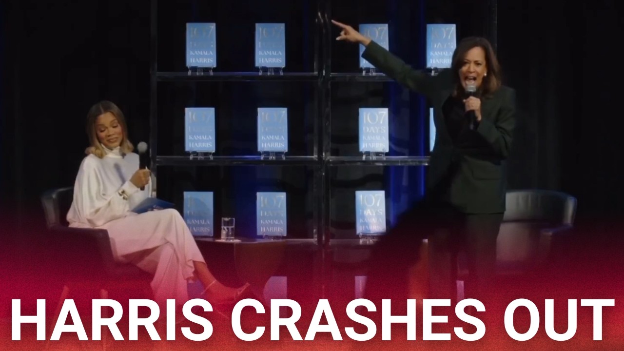 Kamala Harris humiliates herself as she crashes out live on stage