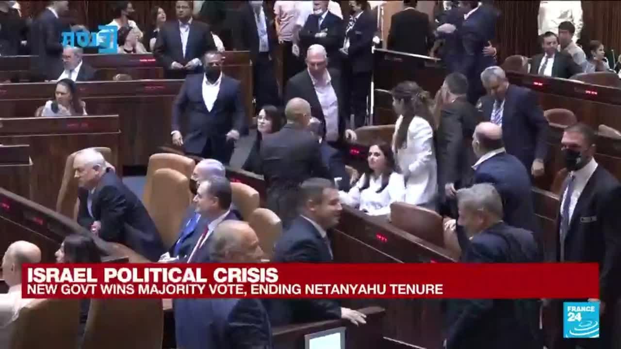 New Israeli government wins majority vote, ending Netanyahu tenure
