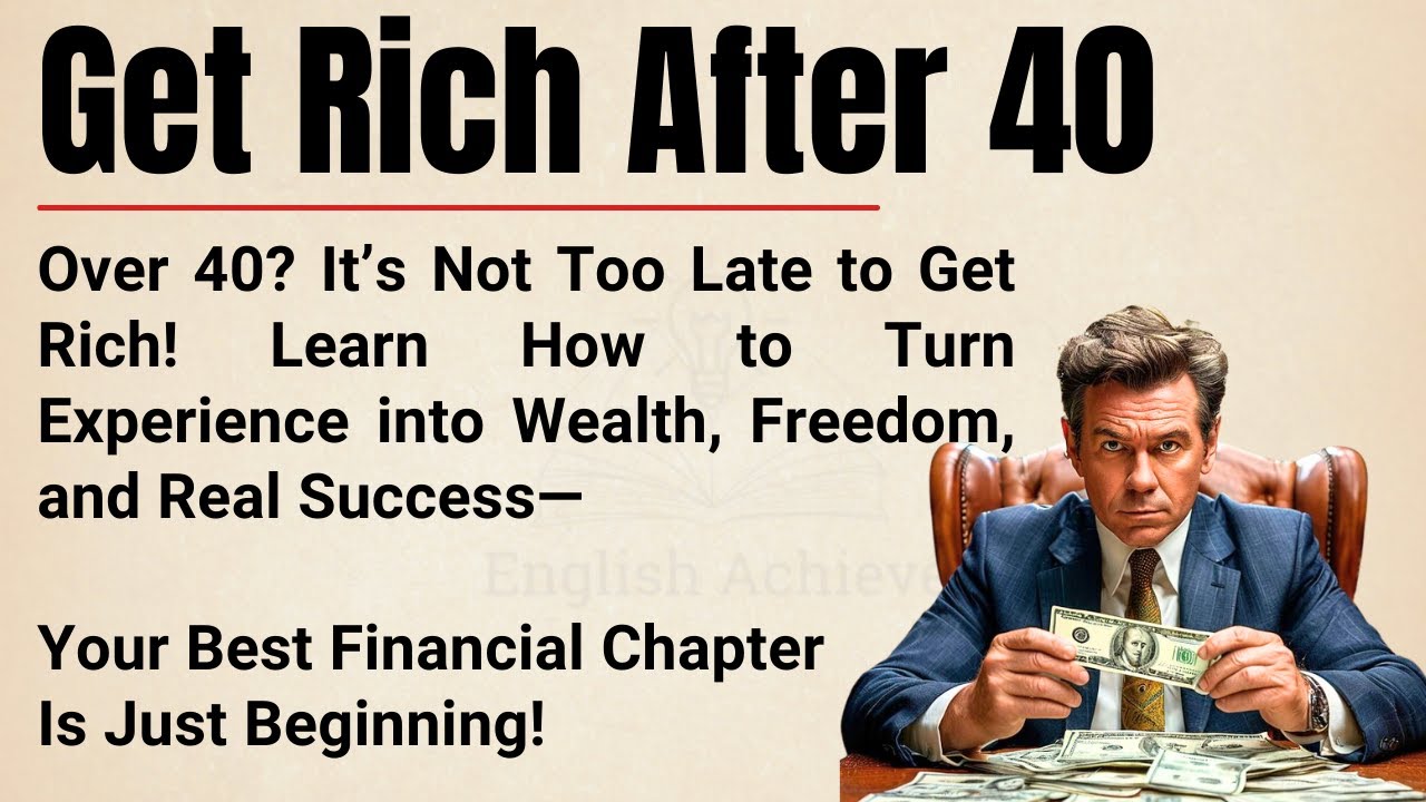 Get Rich After 40 🔥 | Why Your Best Years for Wealth Are Just Beginning | English Achieve ✅