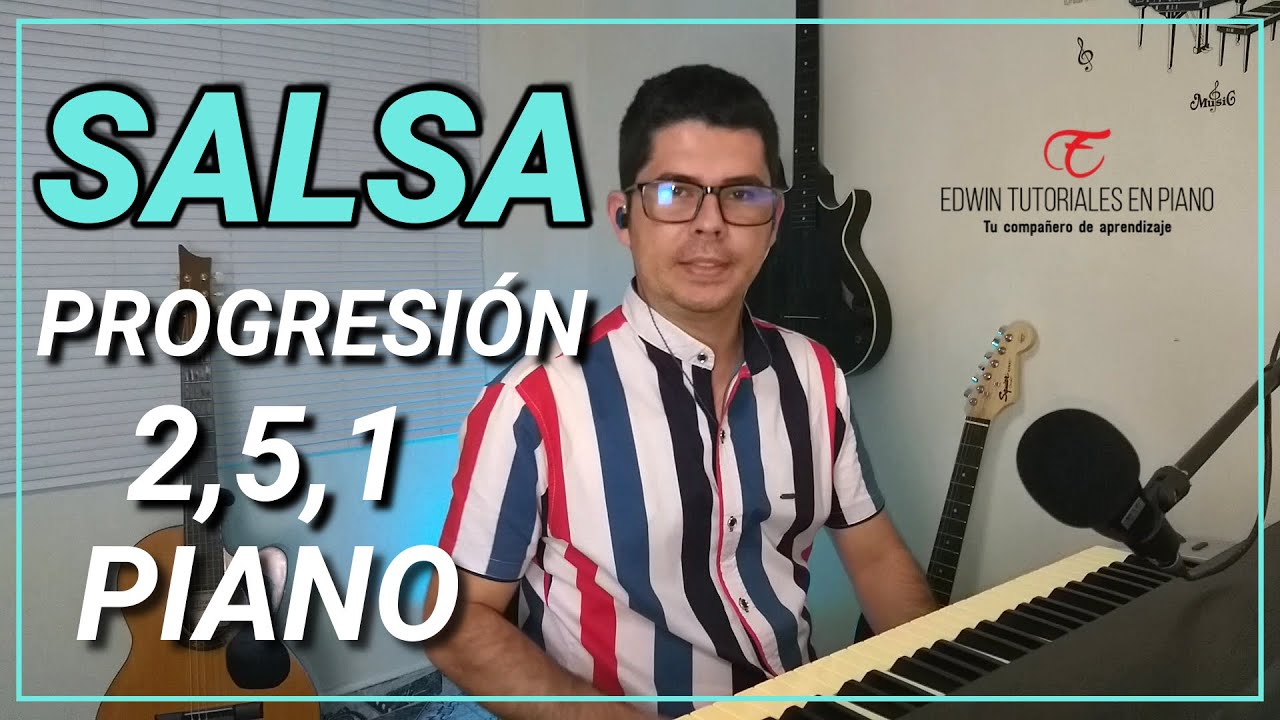 🥇✅ Aprende esta progresión en salsa 2,5,1 fácil en piano 🎹 #pianistas