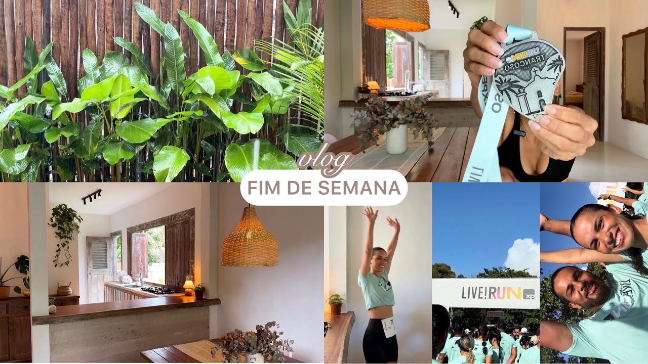 Muita chuva, participei da minha primeira corrida e mini tour pela casa!