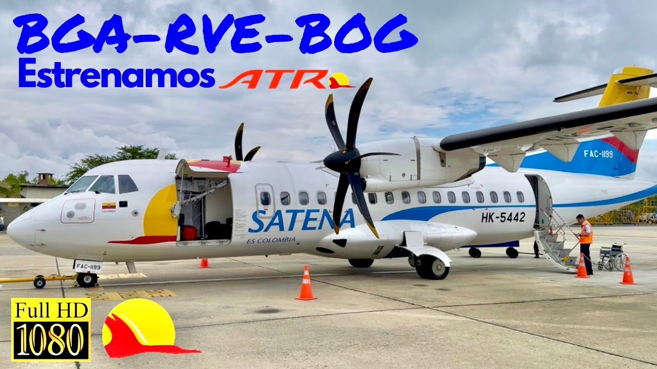 |TRIP REPORT| SATENA ATR 42-600 | Bucaramanga - Saravena - Bogotá | NUEVO AVION DE FABRICA |HD|