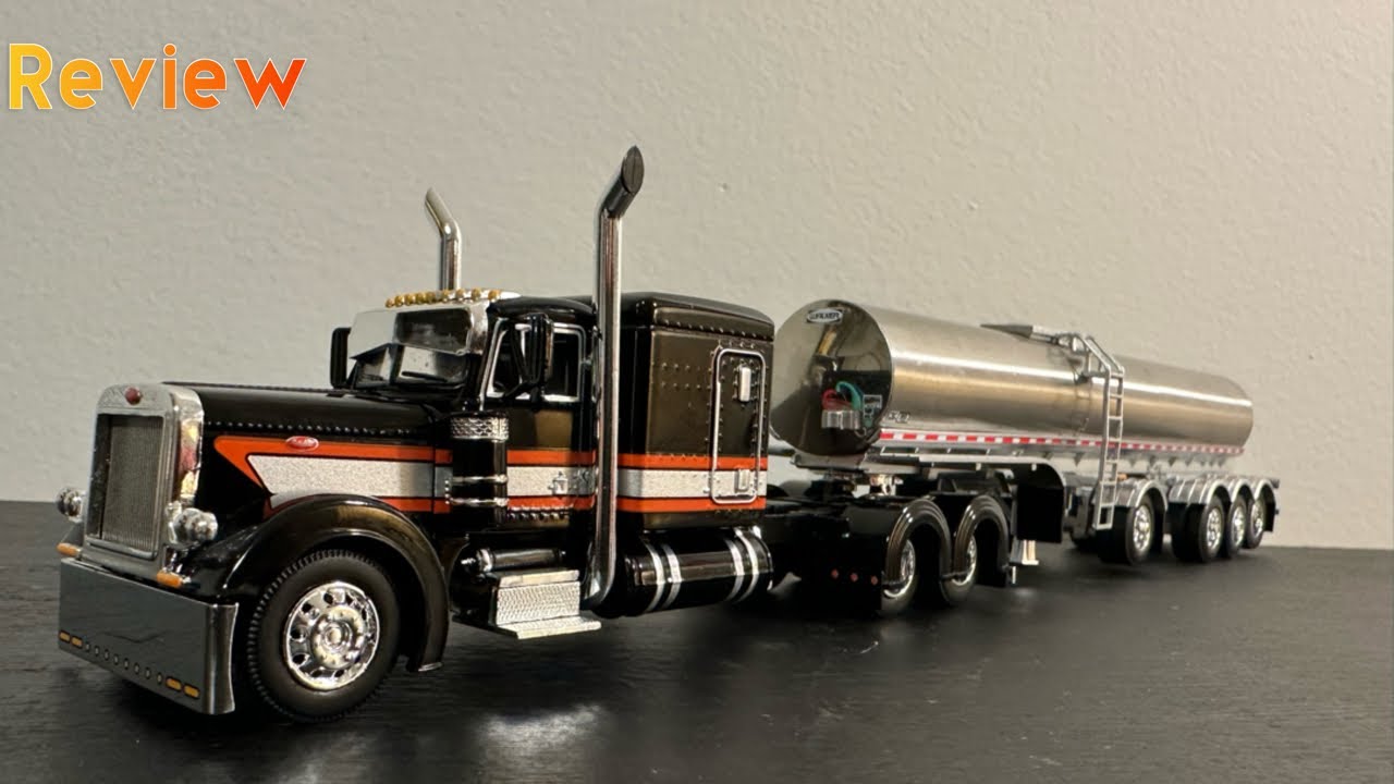 Обзор модели бензовоза Peterbilt 379 / Walker Food Grade Tanker в масштабе 1/64 от DCP by First G...