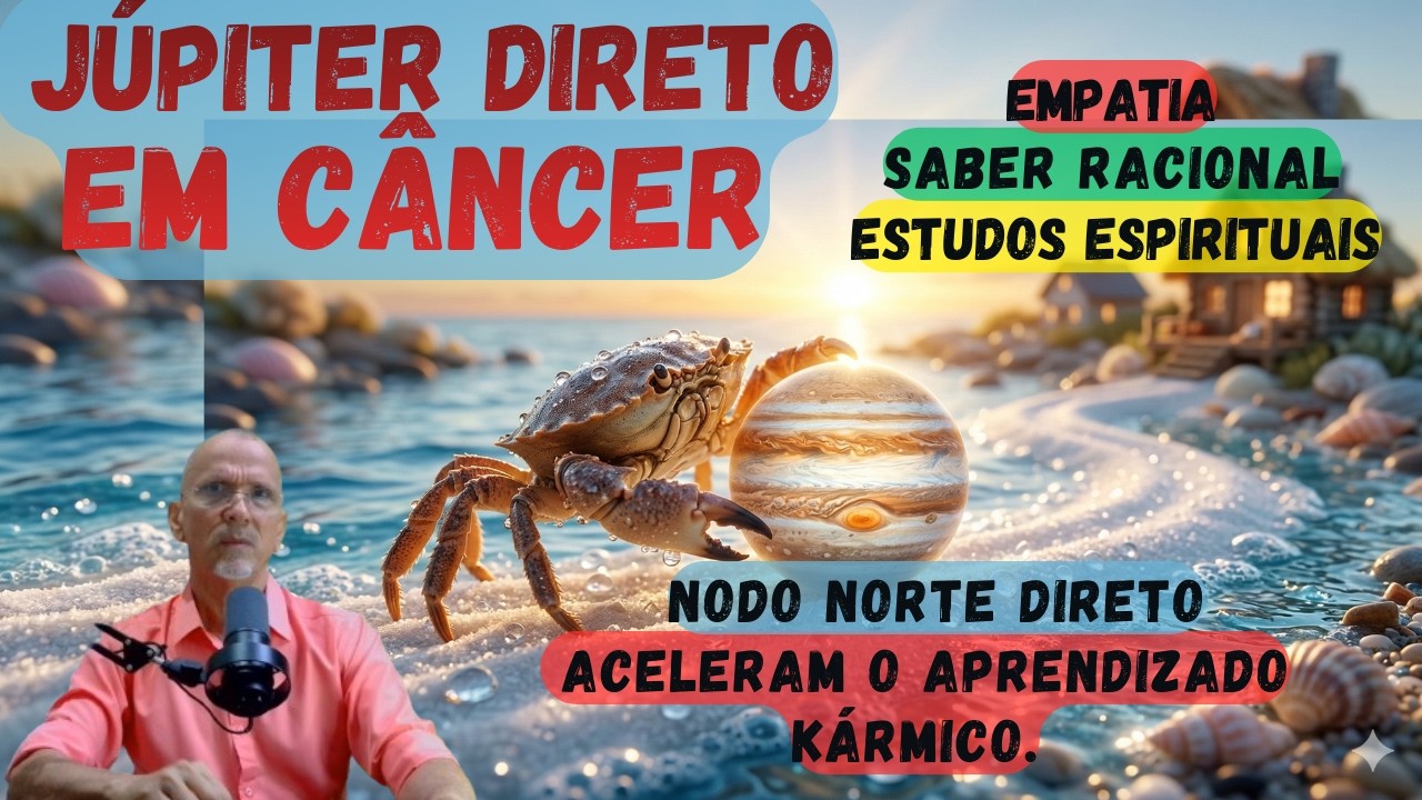 Júpiter DIRETO em Câncer.