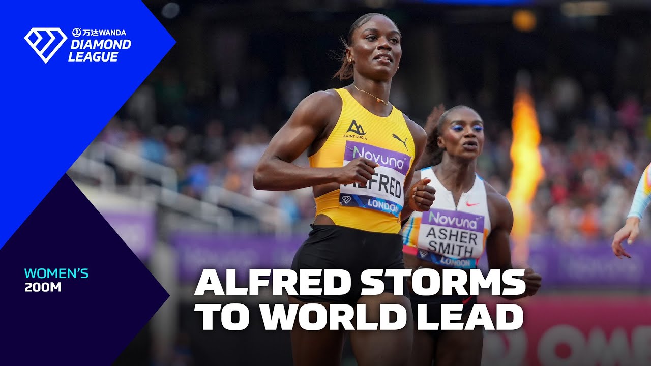 Julien Alfred CRUSHES 200m field in London - Wanda Diamond League 2025