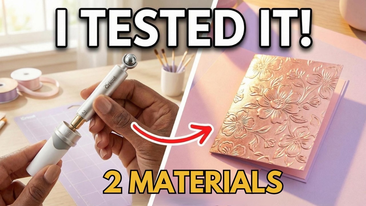 I Tested the Cricut Debossing Tip on 6 Materials — Here's What Happened