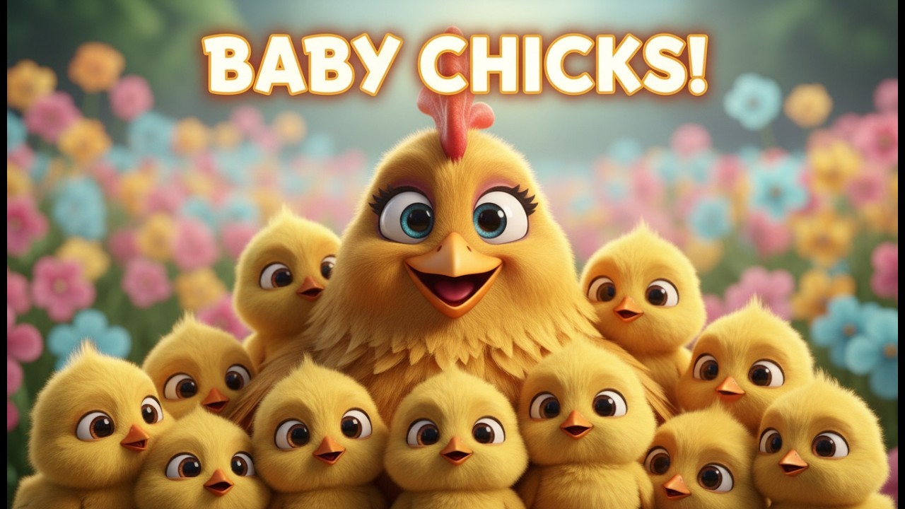 👉 Nanhe Munne Pyare Chooze 🐥 | Cute Baby Chicks Song | Hindi Nursery Rhyme for Kids