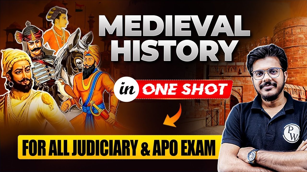 Medieval History in One Shot 🔥| FOR ALL JUDICIARY & APO EXAM | Judiciary By PW