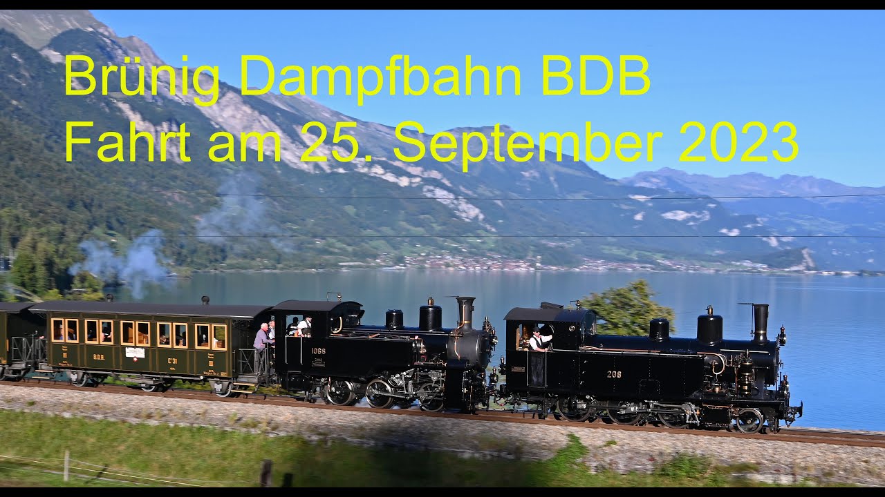Brünig Dampfbahn BDB Dampffahrt am 25 Sept 2023