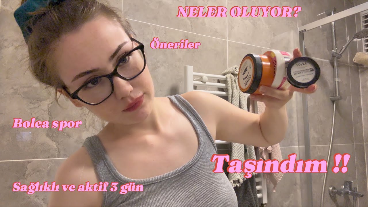 Sağlık spor dolu vlog| taşındım yeni evim, tenis, gym, ailem geldi, ürün önerileri, yeni tırnaklarım