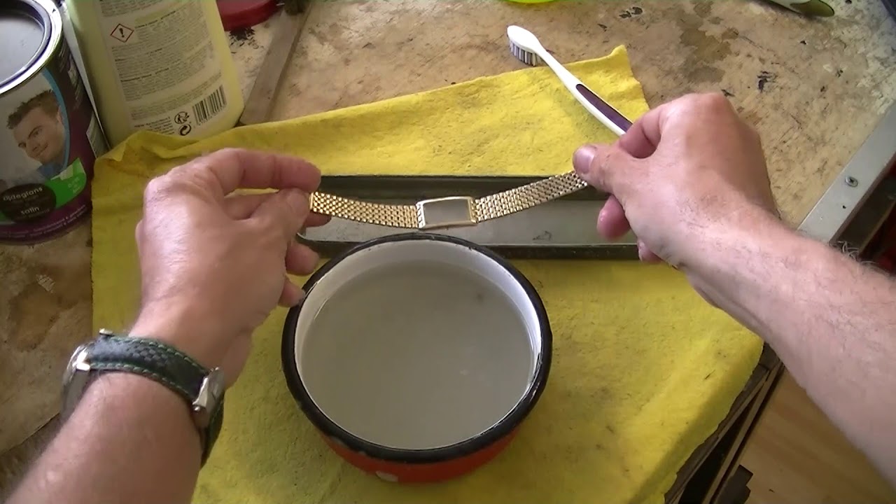 gouden band schoonmaken