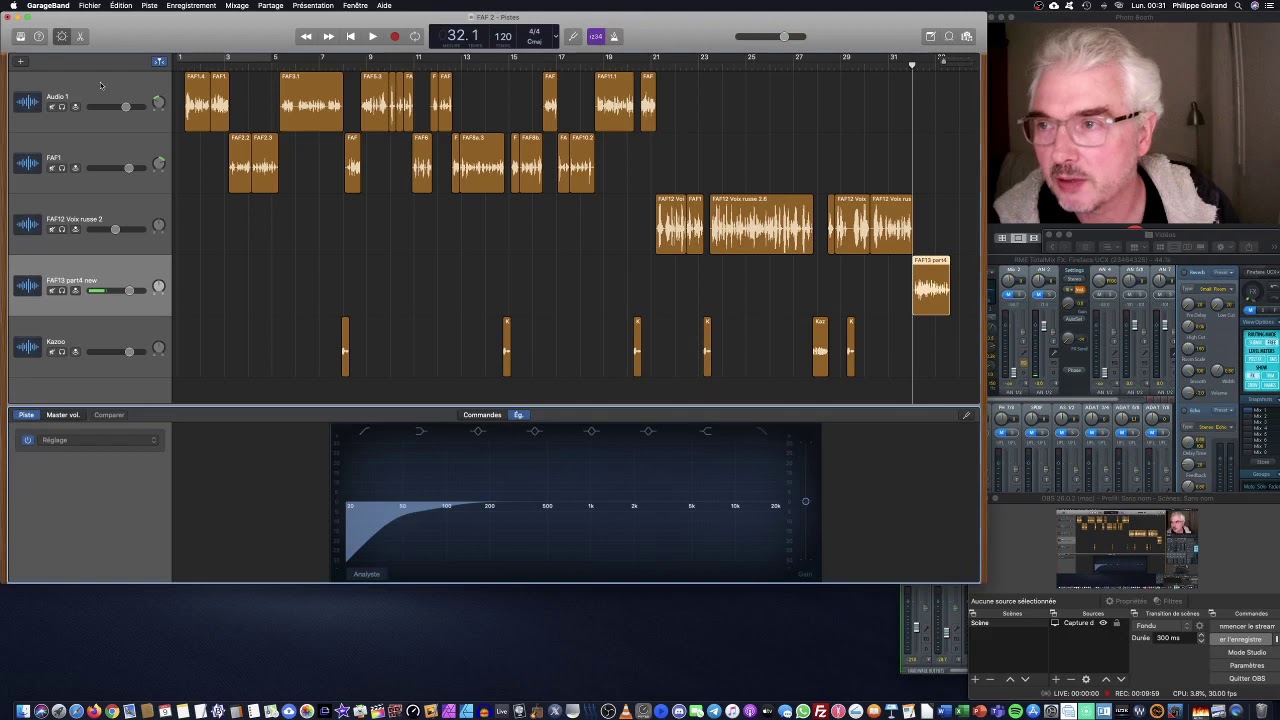 Mixage et exportation avec GarageBand