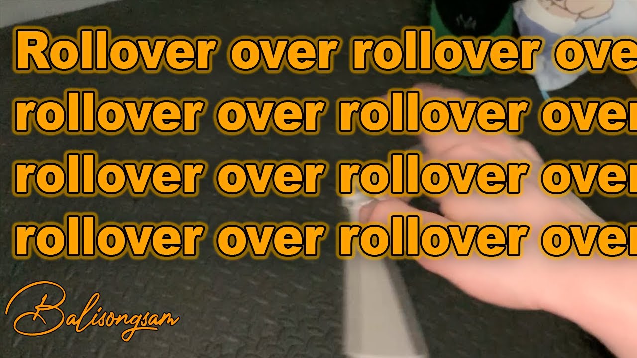 Rollover Over Rollover Over Rollover Over Rollover Over Rollover Over Rolover Over Rollover Tutorial