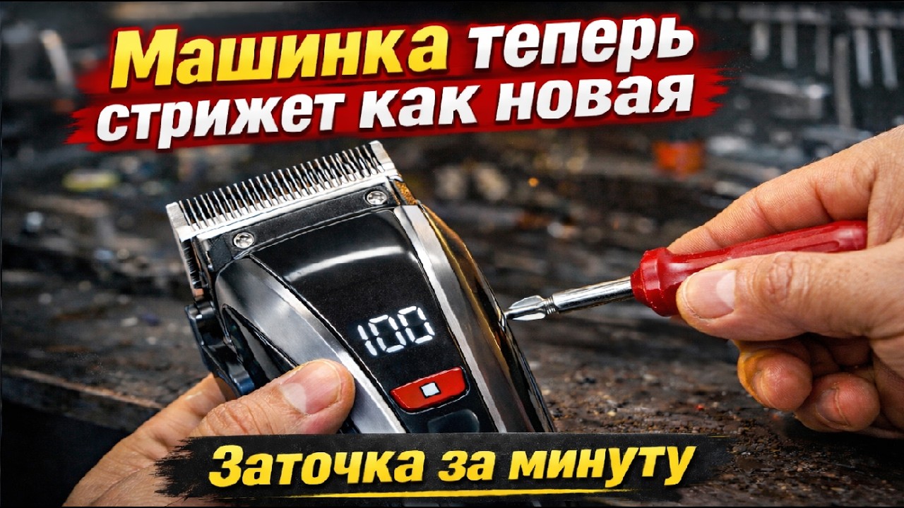 Простой способ заточки ножей в машинке или тримере !
