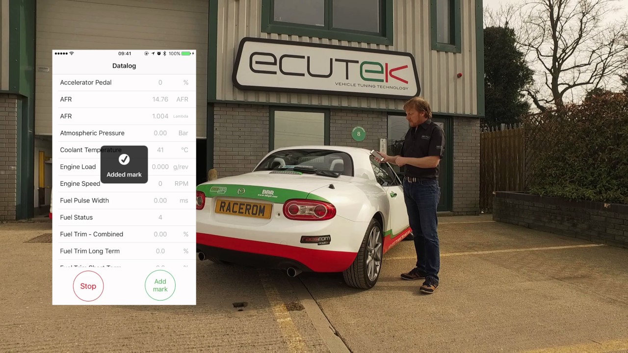 EcuTek ECU Connect and Bluetooth Vehicle Interface for the Mazda MX5 Miata NC